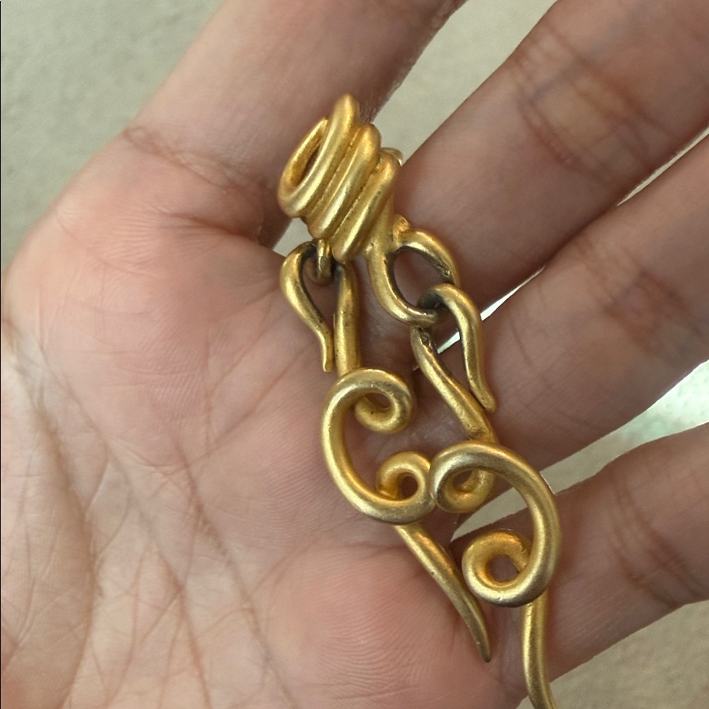 RARE vintage Givenchy snake Elegant Gold Earrings - Picture 4 of 4